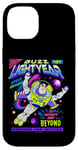 Coque pour iPhone 14 Disney Pixar Toy Story Buzz Lightyear Colorful Comic Logo