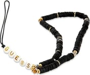 Guess Gustpeark Phone Strap Pendant Black/Black Heishi Beads