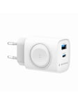 Gembird 2-in-1 20W Apple Watch + phone fast charger - White