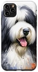 iPhone 11 Pro Max Old English Sheepdog Dog Watercolor Artwork Case