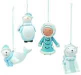 Arctic Ice Characters Christmas Tree Decorations Xmas Eskimo Penguin Polar Bear