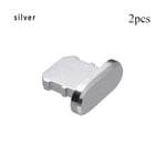 2X Anti Dust Cover Plug Metal Charging Port for iPhone 13 12 11 SE XS 8 7 6 Pro