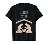 Jesus is The Reason for the Season Shirt Luke 2-11 Christmas T-Shirt