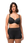 Ulla Popken Wire-Bra, Softcup, Satin Soutien-Gorge, Noir, 125C Femme