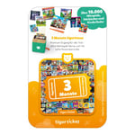 tigermedia 4202 tigerticket 3 Mois de Streaming tigerbox Touch pour 10 000 Jeux Audio Musique pour Enfants comme la Reine des neiges Encanto Peppa Pig, Billet