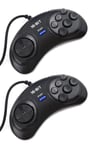 Link-e  2 X manette 6 boutons compatible avec console de jeu SEGA Megadrive G...