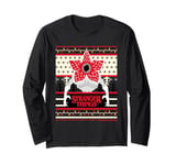 Stranger Things Christmas Dark Pattern Demogorgon Long Sleeve T-Shirt