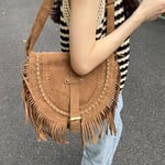 Naisten Crossbody Laukku Olkalaukku Tupsulla Muoti Hobo Laukut naisille Vintage Crossbody Laukut naisille Trendikäs olkalaukku Naisten käsilaukut Kukkaro