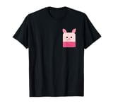 Disney Winnie the Pooh Piglet Small Block Character Pocket T-Shirt