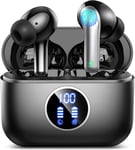 Ecouteurs Bluetooth Sans Fil, Écouteurs Sans Fil V5.3 Hi-Fi Stereo Avec 4 Enc Réduction De Bruit Micros, Oreillette Bluetooth 40H Casque Sans Fil Ip7 Étanche, Ecouteur Usb C Pour I[CAS313750]