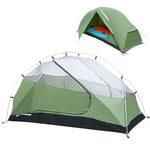 EchoSmile Tente de Camping 2 Personnes, Tente dôme Ultralégère Double Couche avec 2 Portes d'entrée, Imperméable PU 3000 mm, 3-4 Saisons avec Tente de randonnée, Alpinisme, Camping et Plein air