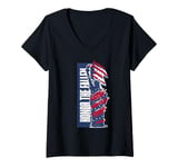 Womens Honor The Fallen Liberty Memorial Day Veteran V-Neck T-Shirt