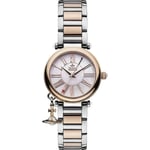 Vivienne Westwood Mother Orb Two Tone Rose Gold Watch with Charm VV006PRSSL 32mm