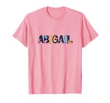 Cute ABIGAIL First Name Cat Text Pet Owner Feline Adorable T-Shirt