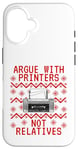 iPhone 16 Ugly Christmas Printer, IT Technician, Computer Office Funny Case