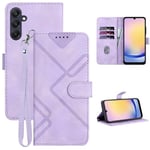 GOTOURED for Samsung A25 5G Phone Case/Galaxy A25 5G Wallet Case,Card Holder PU Leather,Wrist Strap,Magnetic Closure,Shockproof Protective Stand Flip Cases Cover for Galaxy A25 5G 2024 (Purple)