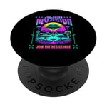 Je veux croire à UFO Hunter Alien PopSockets PopGrip Adhésif