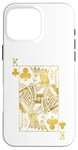 Coque pour iPhone 16 Pro Max Lucky Poker Cards Knight King of Clubs Game Casino