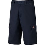 Dickies Mens Everyday Polycotton Buttoned Workwear Cargo Shorts - Navy - Size 30 (Waist)