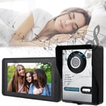 7" LCD Screen Audio Intercom Doorbell Door Phone Camera Video Picture Shooting