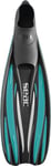 SEAC F 100 Pro, Palmes de plongée Ultra légères chaussantes, pour plongée et Snorkeling, 38/39, Tiffany