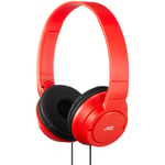 JVC HAS180 Lightweight Powerful Deep Bass Comfortable Over Ear Headphones Red