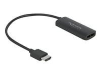 Delock - Video/Audio-Adapter - Hdmi, Micro-Usb Type B (Kun Strøm) Til Displayport Hunn - 24 Cm - Svart - Støtte For 4K 60 Hz (3840 X 2160), Lontium Lt6711a Chipset