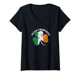 Womens Irish Princess for Girls Women St. Patrick's Day Women Adult V-Neck T-Shirt