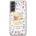 ERT GROUP mobile phone case for Samsung S21 FE original and officially Licensed Disney pattern Winnie the Pooh and friends 030 optimally adapted to the shape of the mobile phone, case made of TPU