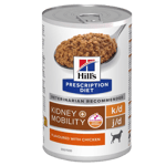 Hill's Prescription Diet Dog k/d + Mobility Kidney Care Chicken Canned - Wet Dog Food 370 g x 12 st