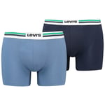 Lot de 2 Boxers Levi's® coton biologique bleu