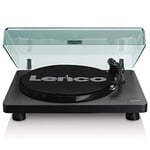 Lenco L-30BK Platine Tourne-Disque entraîné par Courroie Noir - Platines (Tourne-Disque entraîné par Courroie, Semi-Automatique, 33,45 TR/Min, Secteur, 410 mm)