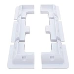 OBLLAR Lot de 6 supports de panneau solaire en ABS pour panneaux solaires, kit de support d'angle sans perçage pour toits de camping-car, caravanes, véhicules, camping-cars, abris de jardin, garages,