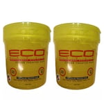 2x ECO Style Professional Styling Gel For Colored Hair Alcohol Free 24oz