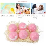 6pcs Bubble Bath Ball Vanilla Scents Skin Moisturizing Aromatherapy Salt Sho GF0