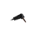 CIOKS 5015 Type 5 - 3,5mm Jack plug Tipp positiv, L-form, 15cm (sort)