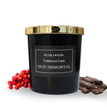 Oud Immortal Scented Soy Wax Candle By Pearla Nera With Rose Wood Musk Fragrance