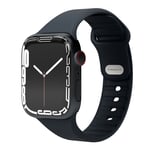 Vonmählen Apple Watch (42/44/SE/45/46/49mm) Classic Band 2 Resirkulert Silikon Reim - Blå