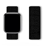 Sport Loop-armbånd til Apple-ur 38/40/41 mm i åndbar nylon - Svart