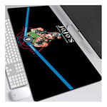 JoJo's Bizarre Adventure 900x400mm Tapis de Souris XXL Multifonction Gaming Mousepad XXL Grand sous Main, Anime Souris 3mm Bureau Anti-Glissant Surface Texturée pour Ordinateur, F