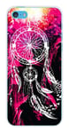 Coque en silicone imprimée compatible Apple iPhone 5C Dreamcatcher Rose