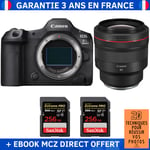 Canon EOS R5 Mark II + RF 85mm f/1.2 L USM + 2 SanDisk 256GB Extreme PRO UHS-II SDXC 300 MB/s + Ebook '20 Techniques pour Réussir vos Photos' - Appareil Photo Hybride Canon