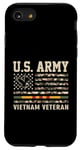 Coque pour iPhone SE (2020) / 7 / 8 Drapeau de l'armée américaine du Vietnam pour vétéran des États-Unis