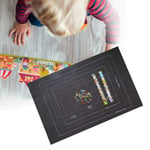 Puzzle Roll Tapis de Rangement Puzzle Tapis 3000 Pièces Accessoires de Enfants avec Cordon de Cordon Portable Feutre Puzzle Roll Puzzle Couverture Sac de Rangement (Noir)