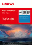 200 Sheets A4 230 240 Gsm High Glossy Photo Paper Inkjet Paper Printer Hartwii