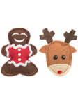 Trixie Elk and Gingerbread Figure 8 cm 2pcs