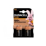 Duracell Plus Extra Life MN1604/6LR61 E-Block 9V 2-pack