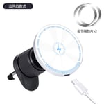 Magnetic Wireless Car Charger Mount Holder for Android Iphone Magsafe 15 14 13