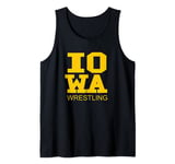 I Love Iowa Wrestling Freestyle Wrestler The Hawkeye State Tank Top