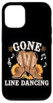 Coque pour iPhone 12/12 Pro Gone Line Dancing Musique country western Line Dancer